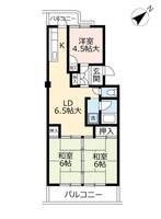 URコーポ大橋南の間取り