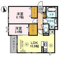 兵庫県明石市日富美町(アパート)の賃貸物件の間取り