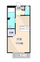 埼玉県所沢市大字北秋津(アパート)の賃貸物件の間取り
