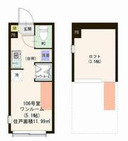 東京都北区上十条4(アパート)の賃貸物件の間取り