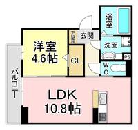 福岡県北九州市戸畑区中原西2(アパート)の賃貸物件の間取り