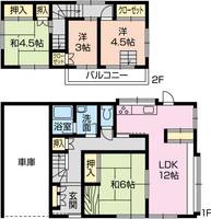 神奈川県相模原市緑区根小屋(一戸建)の賃貸物件の間取り