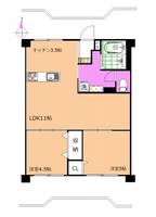 岡山県倉敷市老松町5(マンション)の賃貸物件の間取り