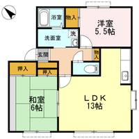 福岡県久留米市東合川8(アパート)の賃貸物件の間取り