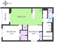 物件の間取り画像