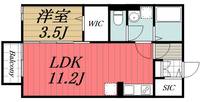 千葉県千葉市稲毛区黒砂1(アパート)の賃貸物件の間取り