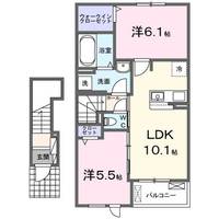 千葉県柏市高柳(アパート)の賃貸物件の間取り