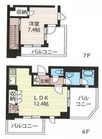 エスティメゾン北新宿の間取り