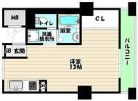 大阪府大阪市淀川区宮原1(マンション)の賃貸物件の間取り