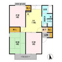 埼玉県川越市大字小室(アパート)の賃貸物件の間取り