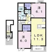 メゾンオーブBの間取り