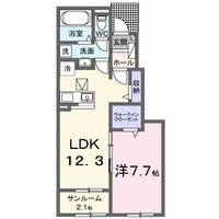神奈川県南足柄市塚原(アパート)の賃貸物件の間取り