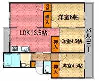 広島県三次市三次町(マンション)の賃貸物件の間取り