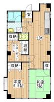 クレージュIの間取り