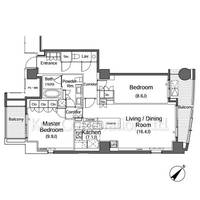 赤坂ザレジデンスの間取り