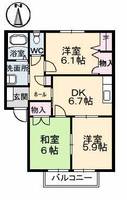 ミーニュ・カーザ A棟の間取り