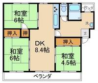香里三井団地A7棟の間取り