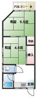 丸昌ハイツの間取り