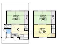 大阪府高槻市栄町2(一戸建)の賃貸物件の間取り