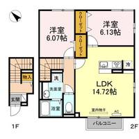 コンフォール Bの間取り