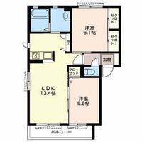 Hills庄野Aの間取り