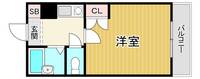 大阪府大阪市城東区今福西3(マンション)の賃貸物件の間取り