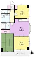 あざみ野 あざみ野4丁目マンション サーラあざみ野の間取り