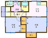 岡山県岡山市北区一宮(一戸建)の賃貸物件の間取り