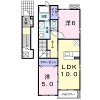 クレバー レンドBの間取り
