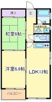 大阪府大阪市住吉区我孫子東1(マンション)の賃貸物件の間取り