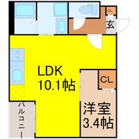 愛知県名古屋市南区芝町(アパート)の賃貸物件の間取り