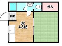 大阪府大阪市東住吉区西今川1(マンション)の賃貸物件の間取り