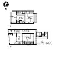 京都府京都市左京区下鴨貴船町(一戸建)の賃貸物件の間取り