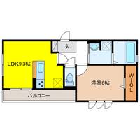 岐阜県岐阜市薬師町(アパート)の賃貸物件の間取り