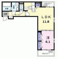 愛知県春日井市下条町1(アパート)の賃貸物件の間取り
