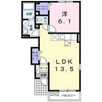 群馬県北群馬郡吉岡町大字小倉(アパート)の賃貸物件の間取り