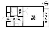 ルミエール八日市の間取り