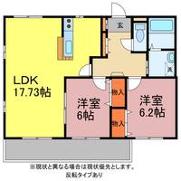 愛知県豊橋市牟呂町字松東(マンション)の賃貸物件の間取り