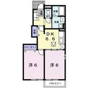 福島県二本松市油井字福岡(アパート)の賃貸物件の間取り