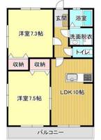 静岡県浜松市浜名区細江町気賀(アパート)の賃貸物件の間取り