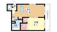 大阪府豊中市末広町1(マンション)の賃貸物件の間取り