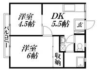 静岡県浜松市中央区高丘東4(アパート)の賃貸物件の間取り