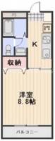 岡山県岡山市中区さい(アパート)の賃貸物件の間取り