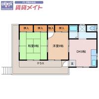 三重県志摩市阿児町甲賀(一戸建)の賃貸物件の間取り