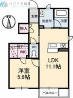シャーメゾン久米 A棟の間取り