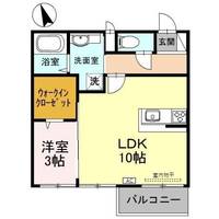 Dーレジデンス玉川図書館前の間取り