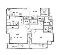 東京都目黒区上目黒1(マンション)の賃貸物件の間取り