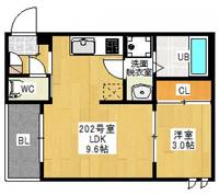 広島県広島市安佐南区祇園7(アパート)の賃貸物件の間取り