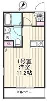 東京都江東区永代1(マンション)の賃貸物件の間取り