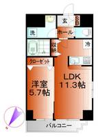 ドゥーエアルコバレーノ中央の間取り